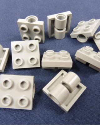 98 Lego Technic Lochbalken 1x3 new Grau 4 Stück 
